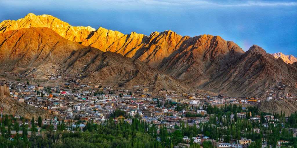 Panoramic view of Leh city- Best places to visit in Leh Ladakh